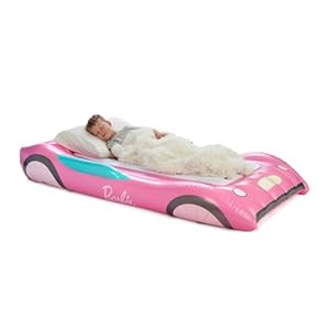 Barbie & FUNBOY Kids Sleepover Travel Bed & Air Mattress. Perfect for Sleepovers. Includes Carrying Storage Bag, Twin