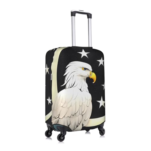 White Head Sculpture Sketch Suitcase Cover Luggage Protective Case High Elasticity Material For Travelers3