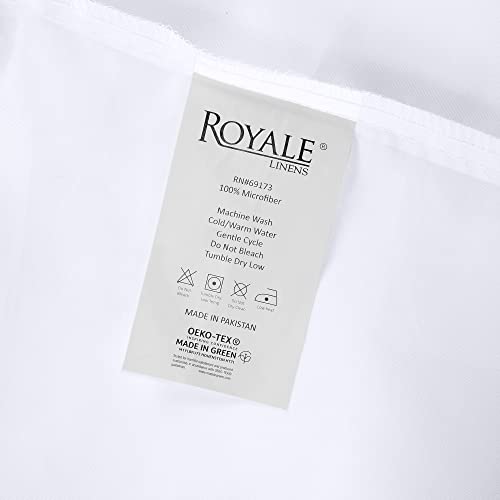 Royale Linens Queen Size Flat Sheet Only - Brushed 1800 Microfiber - Ultra Soft & Breathable - Wrinkle & Stain Resistant - Hotel Quality Flat Sheet Sold Separately - Top Sheet For Bed thumb #8