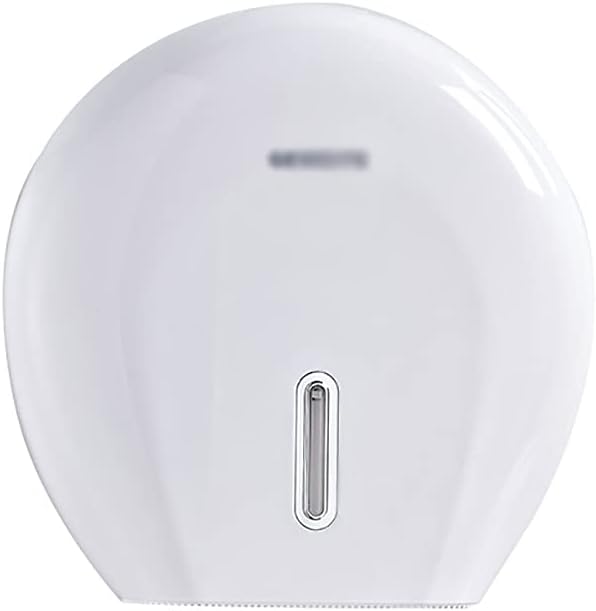 Paper holder Single Roll Toilet Tissue Dispensers Paper Towel Dispenser Wall Mount Toilet Paper Dispenser for Home Commercial Save space (Color : White)