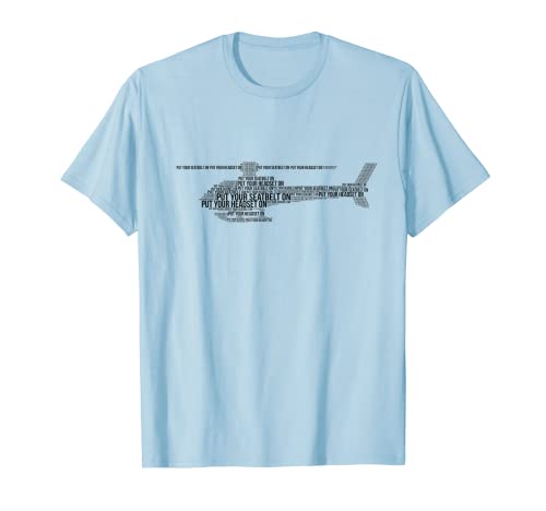 Funny Helicopter Tour Pilot T-Shirt nero Maglietta