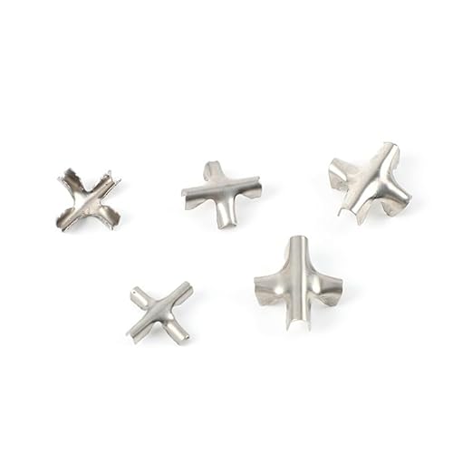 GFDSGRE Wire Rope Clamp 100pcs Cross Clip Ss304 Invisible Anti-theft Network Cross Buckle Protective Mesh Window Fence For 2/3/4mm Wire Cable Wire Rope Clamps(Pliers 1pcs)