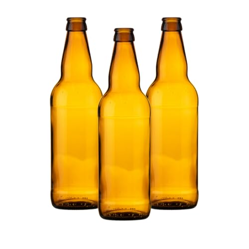 Jars and Bottles Glass Beer Bottle 500ml | Amber/Brown | Craft Brewing Bottle | Perfect for Homebrewing | Beers, Ales, IPA’s & cider | JB (24)