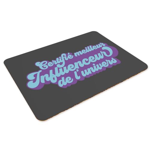 Sets de table souples anti-rayures napperons noirs grand format en liège - 3