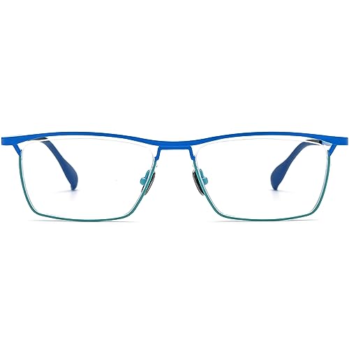 Image of FONEX Colorful Pure Titanium Glasses Frame Women Retro Round Eyeglasses