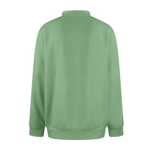 RTRDE Men's Textured Sweatshirts, Quarter Zip Long Sleeve Solid Color Casual Pullover Sweatshirts, S-4XL2