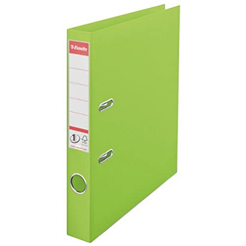 Esselte No.1 VIVIDA A4 Plastic Lever Arch File 50mm Green Pack of 10