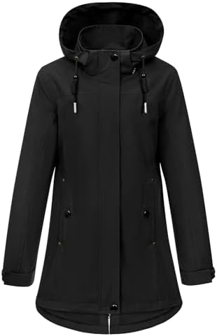 heekpek Women's Long Elegant Spring Lightweight Parka Jacket Wind...