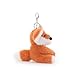 Apricot Lamb Cute Toys Plush Orange Fox Stuffed Animal Soft Keychain for Kids Bag, Purse, Backpack, Handbag