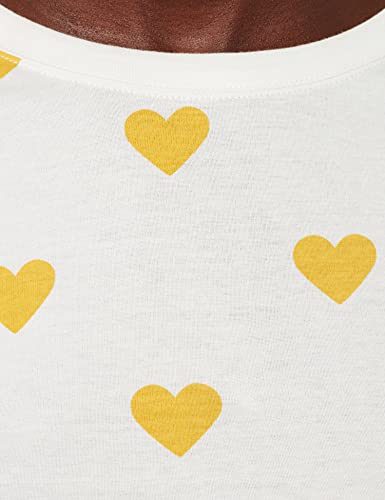 Petit Bateau A039R T-Shirt, Marshmallow/Ocre, S