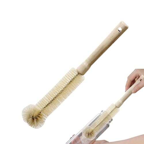 Brosse longue pour bouteilles d'eau, brosse de nettoyage à 360 degrés pour tasses, verres, verres à vin, tasses à eau