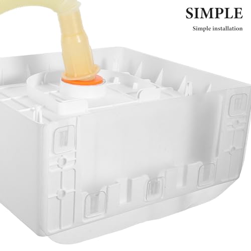 Lavabo pequeño esquinero de plástico blanco colgante sin taladro para baños reducidos 4