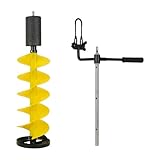 Generic アイスドリル アイスドリル 冬用 耐久性のある 氷釣り 掘削 アルミニウム合金 延長ロッド付き 海釣り 高耐久 アイスドリル