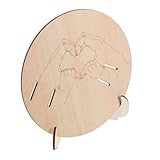 Ciieeo Holz Geburtsanzeige Schild Mit Gravur Babykrankenhaus Armbandhalter Geburtsstation Schild Tragbarer Holzständer Ankündigung