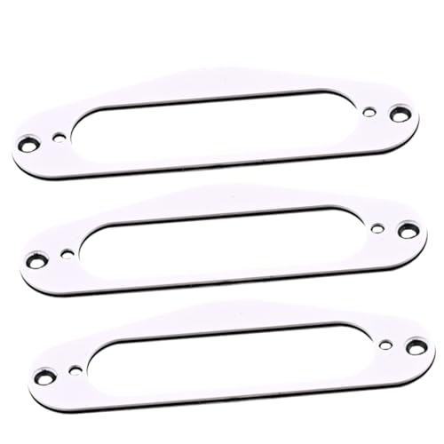 Mikinona 3個 メタル製エレキギター用ピックアップマウントリング 軽量コンパクト設計で持ち運び便利 ギター音質化アクセサリー 取付簡単プ