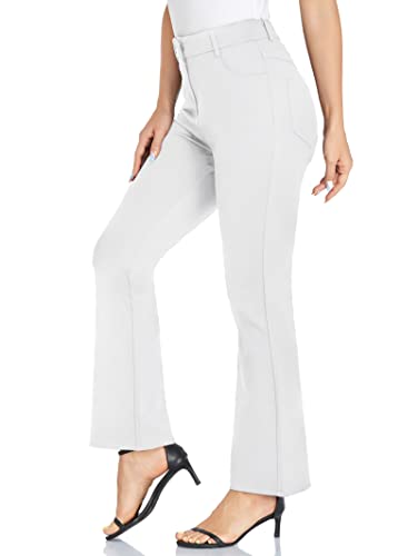 Famulily Women's Bootcut Dress Pant High-Waisted Silhouette Work Slacks Stretch Office Pants Business Casual [S-3XL]4