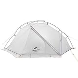 Factory Naturehike VIK Series 970g Carpa Individual Ultraligera Carcasa de Camping Impermeable de Nylon 15D Carpa de Senderismo de una Sola Capa para Exteriores NH18W001-K (White with Snow Skirt)