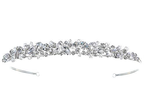SAMKY Handmade Princess Bridal Prom Rhinestone Crystal Headband Tiara T471