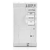 Leviton LB230-GF 30A 2-Pole Plug-On GFCI Branch Circuit Breaker, Hydraulic Magnetic, 120/240 VAC, White