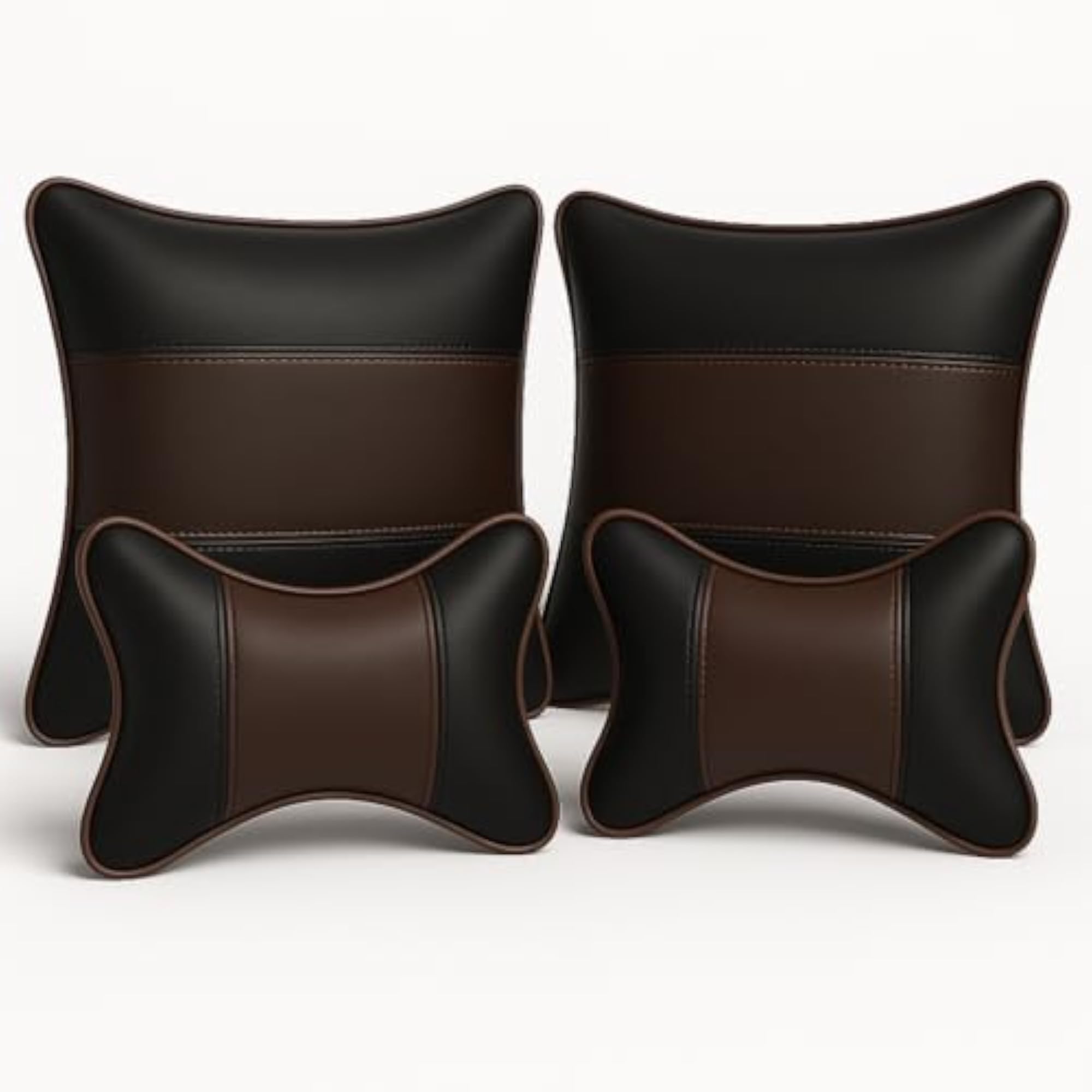 Car Neck Rest Cushions and Pillow Combo Pack of 4