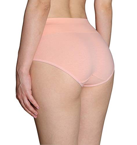 Image of Innersy Women's 5 Pack High Waist Tummy Control Solid Color Cotton Briefs Panties