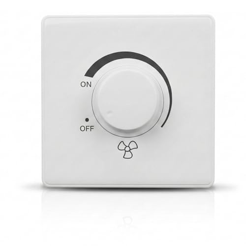 Regulador De Intensidad Para Ventilador De Techo, Interruptor De Pared 86 Tipo, 220v 10a, Controlador De Velocidad Continuo, Interruptor Dimmer Switch (blanco)