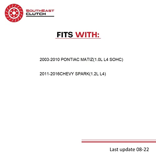Clutch Kit (25-3888) |Compatible With Spark Matiz Byte Cargo Dot Zmx Base Ls Lt Ltz Hatchback 2011-2015 1.2L L4 Gas Dohc | Heavy-Duty Pressure Plate, Hd Full Organic Clutch Disc #TOP5