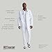 Grey’s Anatomy by BARCO Classic Noah White Lab Coat for Men – 37” 5-Pocket Scrub Coat with Natural Stretch, Soil Release Fabric Finish, Soft Touch – Size 40, Regular Fit