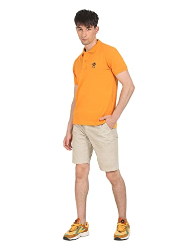 Image of US Polo Association Men's Slim T-Shirt (USTSHS1001 Mustard 5XL)