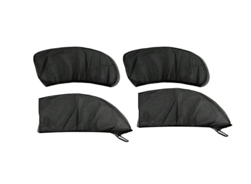 Pare soleil voiture respirant lot de 4 filets extensibles anti UV pour fenetre