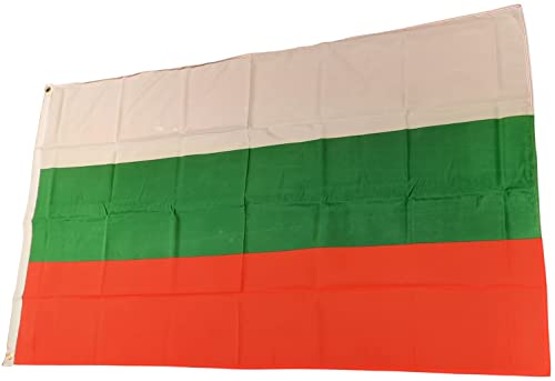 NWFlags Bulgaria Flag 5ft x 3ft 75d Premium Polyester Suitable For Flagpoles, Multicolor