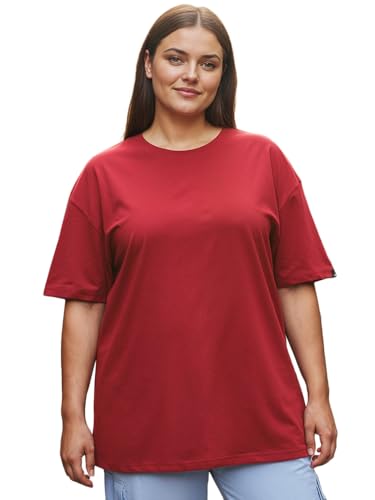 T-shirt en tissu éponge pour femme Bewakoof rouge Salsa grande taille 5XL
