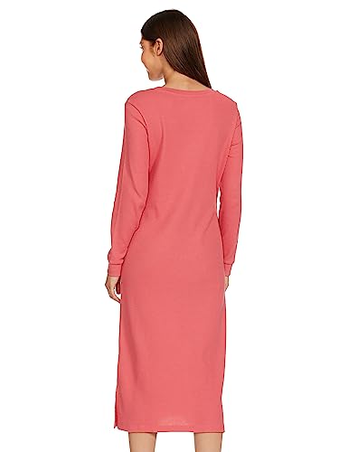 Image of Amazon Brand - Symbol Women's Casual Cotton Blend Waffle Calf Length Regular Fit Nighty (Available in Plus Sizes)