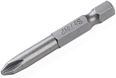 Fongmore 12Pcs 50mm Phillips Cross Head Screwdriver Bit Set 1/4 Inch Hex Shank Magnetic Cross Head Screw Driver Bit