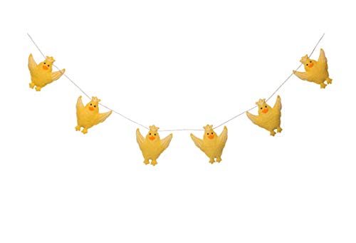 Guirlande en feutre poussins 122cm De Kulture pour déco
