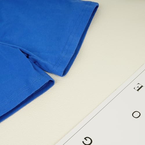 JiuBreeze Toddler Baby Boys Summer Short Sleeve Polo Shirts Set 2-piece Striped Outfits 18 Month-5T (Rainbow D.Blue, 2-3T) — view 6