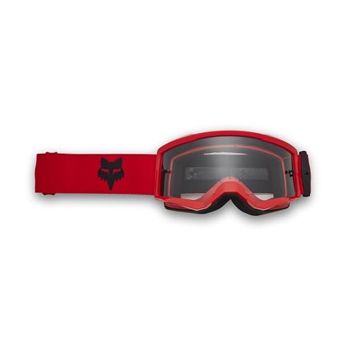 Fox Racing Youth Main Motocross Dirt Bike Goggle, Fluorescent Red,