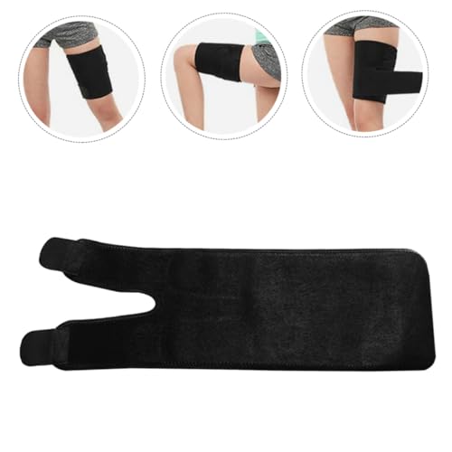 Faja de compresión para muslo ajustable en negro miniatura 4
