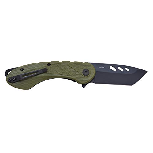 Camillus Veracious 7" Folding Knife, Green #TOP3
