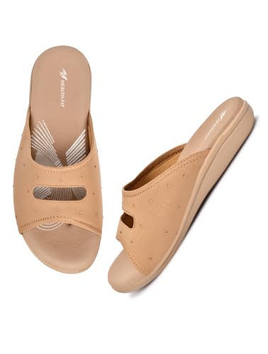 Image of HEALTH FIT EXTRA SOFT Women's Comfortable Memory Foam Doctor Slippers /Flip-Flops|Fashionable Casual & Stylish|Lightweight & Breathable|Outdoor Synthetic Casual Chappals Sandals Ladies & Girls HF25