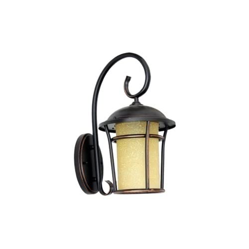 Applique murale black lanterne extérieure verre biseauté étanche luminaire jardin alu noir