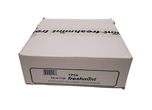 Freshmint Toothpaste, Unboxed, Metallic Tube, 0.6 oz, 144 Case
