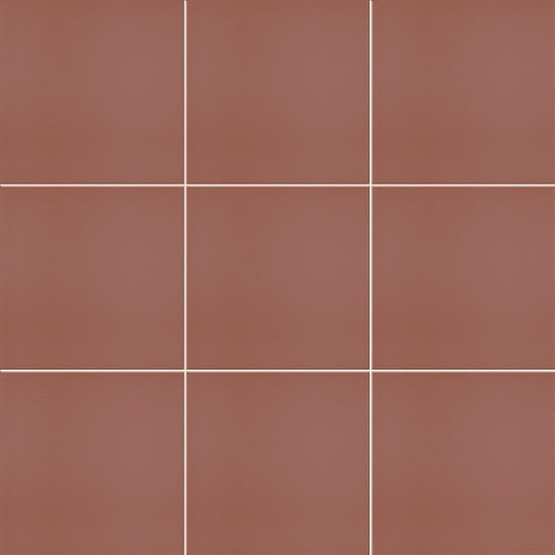 Victorian Red 20x20cm Indoor Ceramic Quarry-Effect Terracotta Wall and Floor Tiles (Box of 25 Tiles)