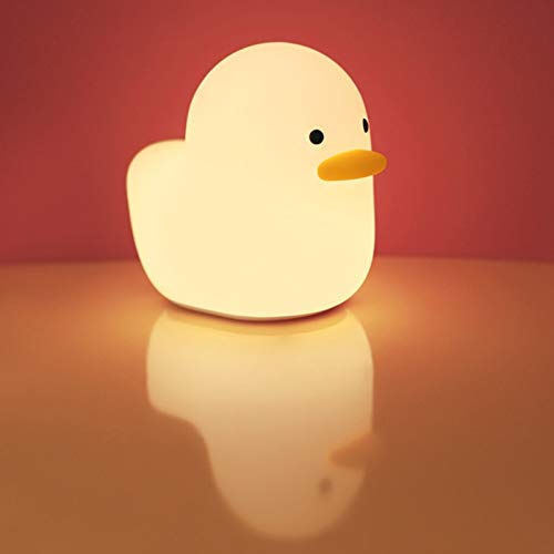 USB Rechargeable Night Light Duck Silicone Night Lights Touch Sensor Bedroom Bedside Lamp Gift,Martian e-Commerce