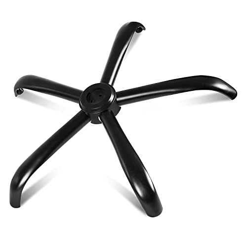 Office Chair Base Replacement, 28 Inch Heavy Duty(1130 KG) Metal Leg, Reinforced to Repair Swivel Gaming Chair Bottom Part, Universal Caster and Gas Cylinder Size Matte Black