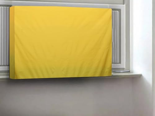 Image of Stylista Polyester Window ac Cover Suitable for O-General 1.1 Ton AMGB12FAWB-B, Yellow Color Elastic fit Cover for Front and Rear of Window Ac