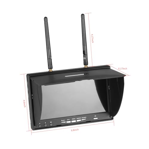 Image of SPEEDY BEE 7Inch Portable FPV Monitor: 5.8Ghz 7 inch Screen with DVR 40CH Receiver 800 x 480 LCD Display Built-in Battery for FPV