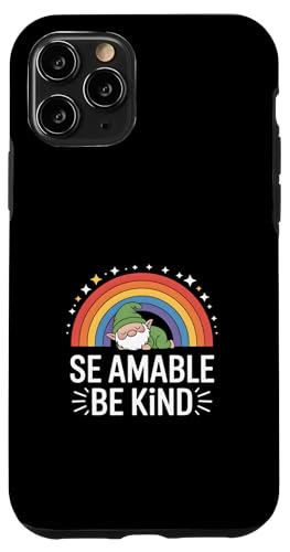 Funny Be Kind Sleeping Gnome ���C���{�[ �i�� �X�}�z�P�[�X iPhone 11 Pro �p