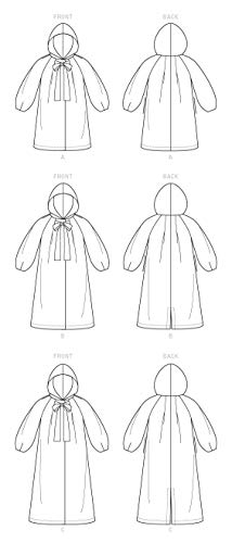 Vogue V9340Y Very Easy Women's Hooded Coat Sewing Patterns, Sizes 4-14 #TOP4