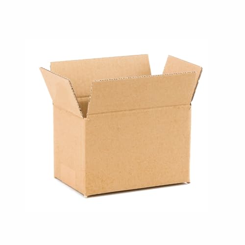 Pack 25 Cajas Cartón Reforzado con medidas 15x10x10 cm y Canal Simple - Fabricadas en España con Cartón Reciclado Resistentes para Envíos, Almacenaje y Mudanzas